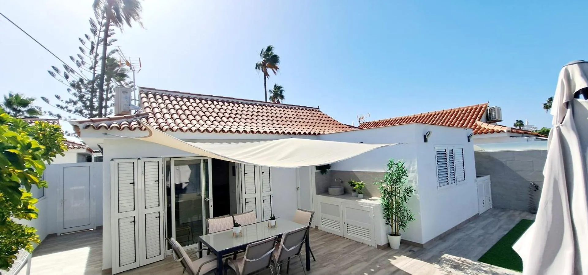 Paraiso En Maspalomas, Bonito Y Moderno Bungalow 0*, マスパロマス スペイン